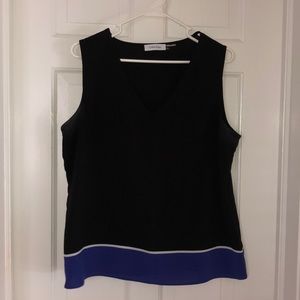 Calvin Klein Color block Blue and Black Shell